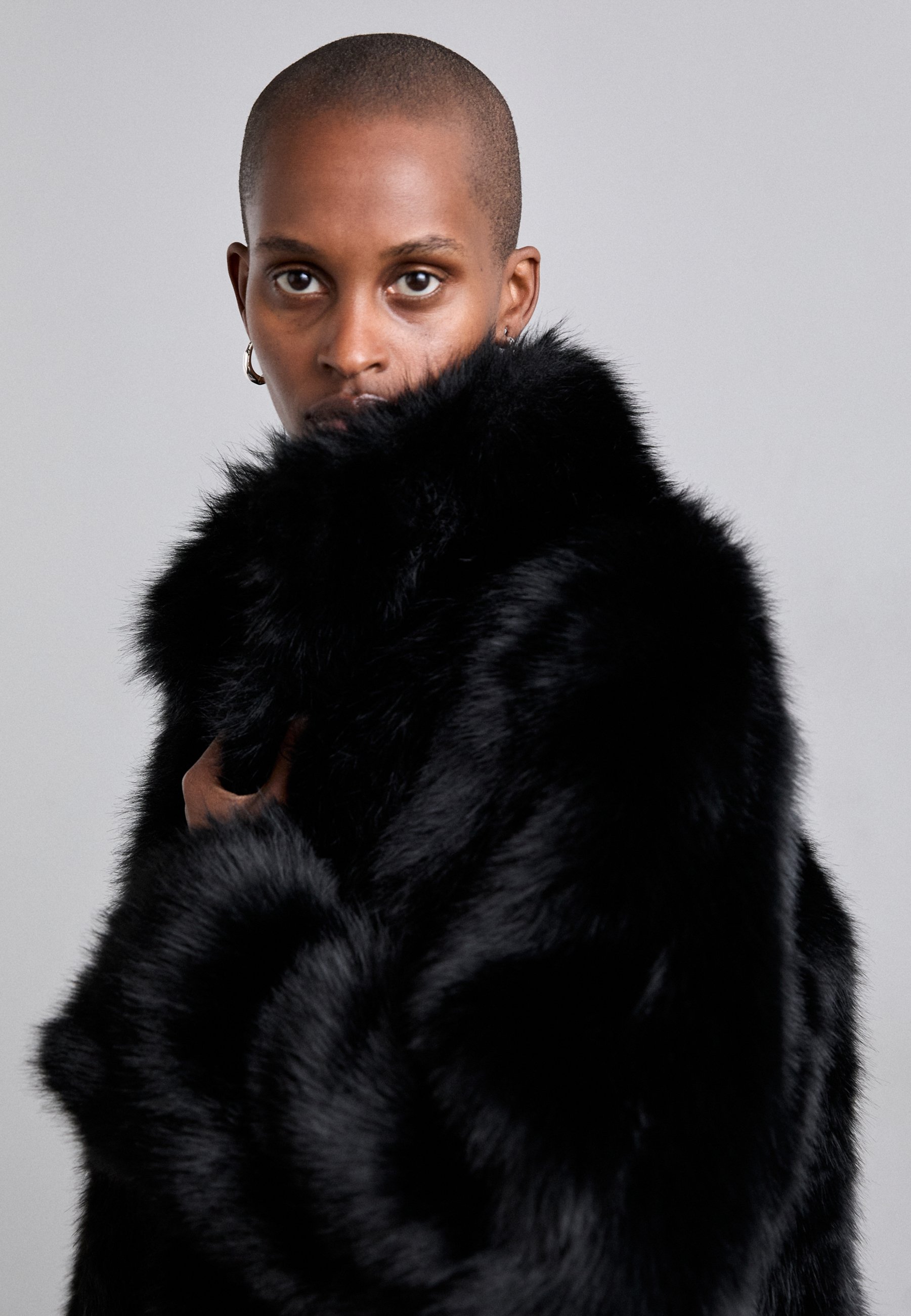 Et Ochs EXCLUSIVE LONG COAT - Winter coat - black - Zalando