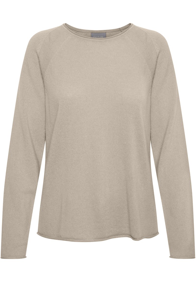 Damen Strickjacken | Culture CUALAIA Strickpullover sand melange/sand - ET16874 Damen Strickjacken | Culture CUALAIA Strickpullover sand melange/sand - ET16874