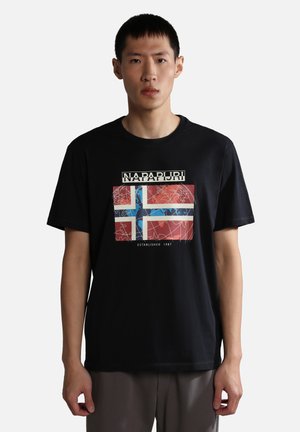 Napapijri Grigio Cotton Men T-Shirt