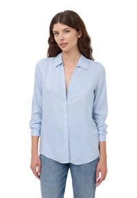 Terranova A RIGHE - Camicia - celeste