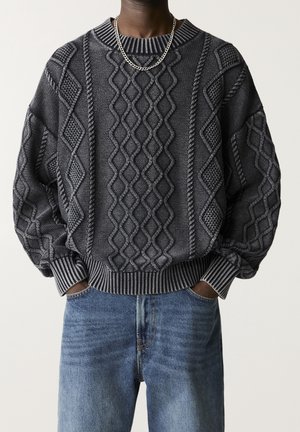 Strickpullover - black