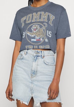 Tommy Jeans, T-shirts print - mottled grey