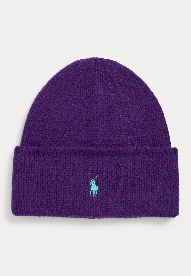 Polo Ralph Lauren KNIT WOOL BEANIE - Gorro - opulent purple