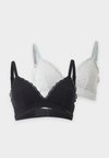 MODERN 2 PACK - Triangle bra - black/grey heather