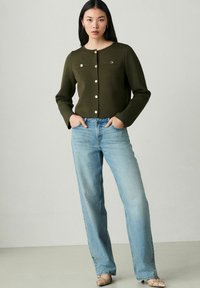 Next CREW NECK SMART - Cardigan - green khaki
