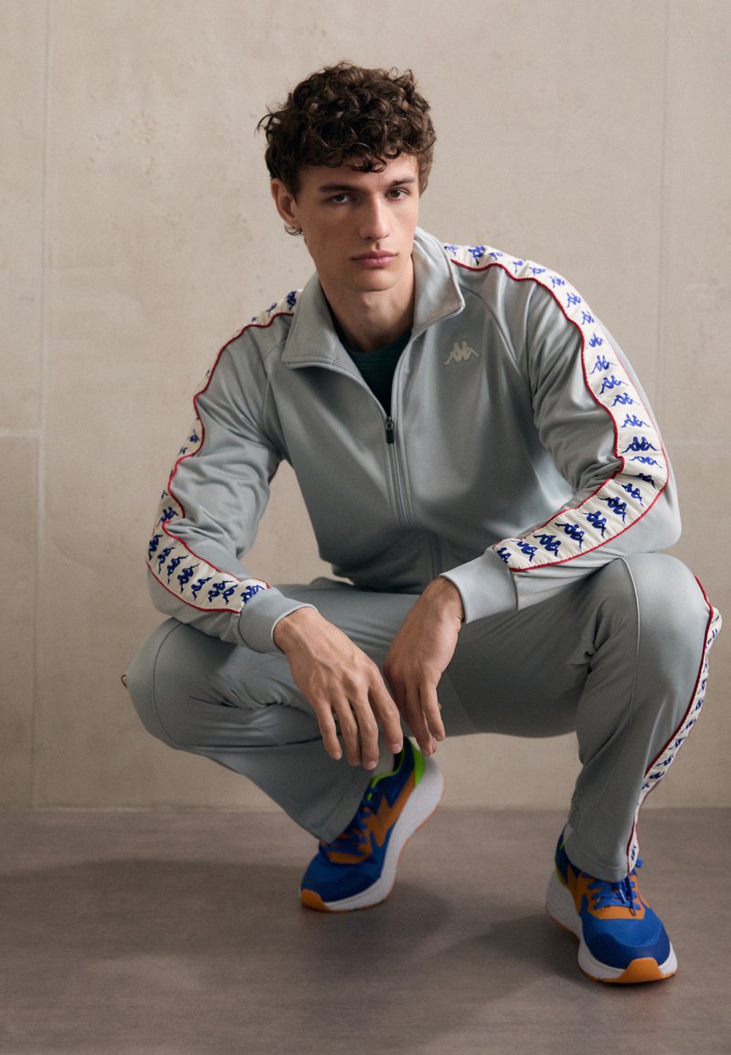Kappa - Tracksuit - grey/white/antique red, Enlarge