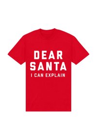 Henry Tiger DEAR SANTA - Camiseta estampada - red