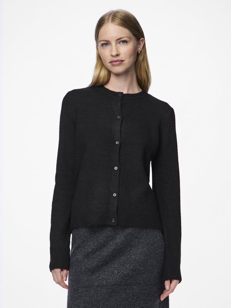 PIECES DAM KARDIGAN PCMALOU - Medium grey melange