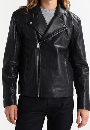 Lederjacke - black