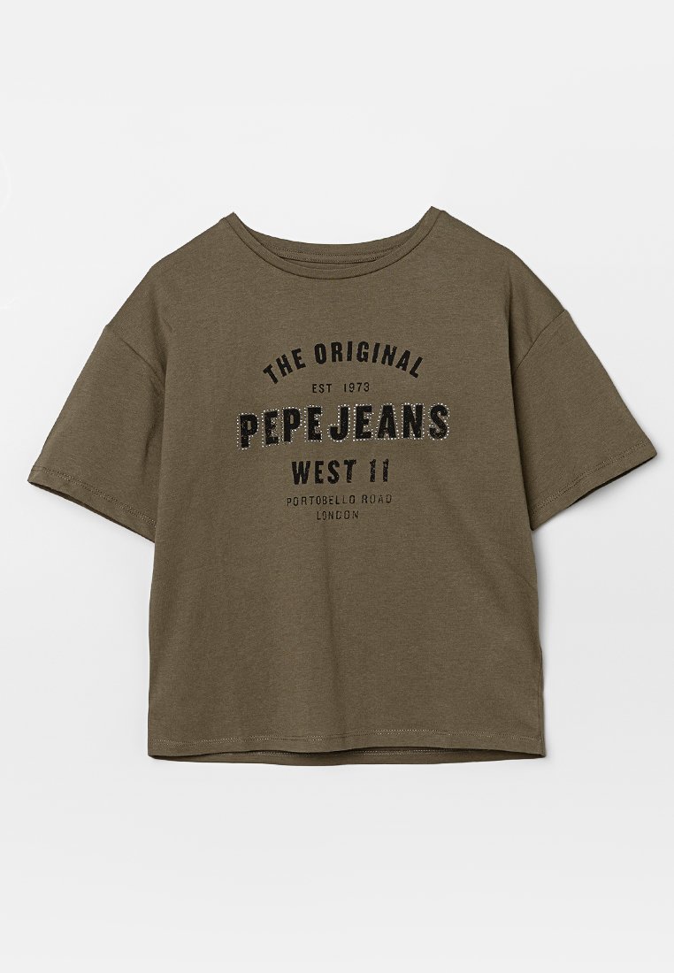 Pepe Jeans T-shirt print olijfgroen