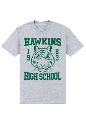 STRANGER THINGS - HAWKINS HIGH SCHOOL - T-shirts print - sport grey