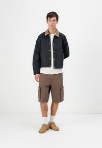 Abercrombie & Fitch CROPPED ZIP BARN JACKET - Lahka jakna - dark blue
