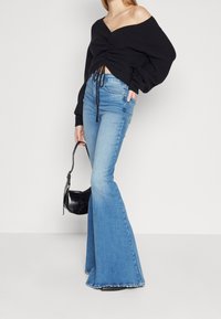 VILA Strickpullover - black