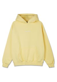 CLARITA LOGO OVERSIZED HOODIE - Sweatshirt - washed soft yellow/white gum