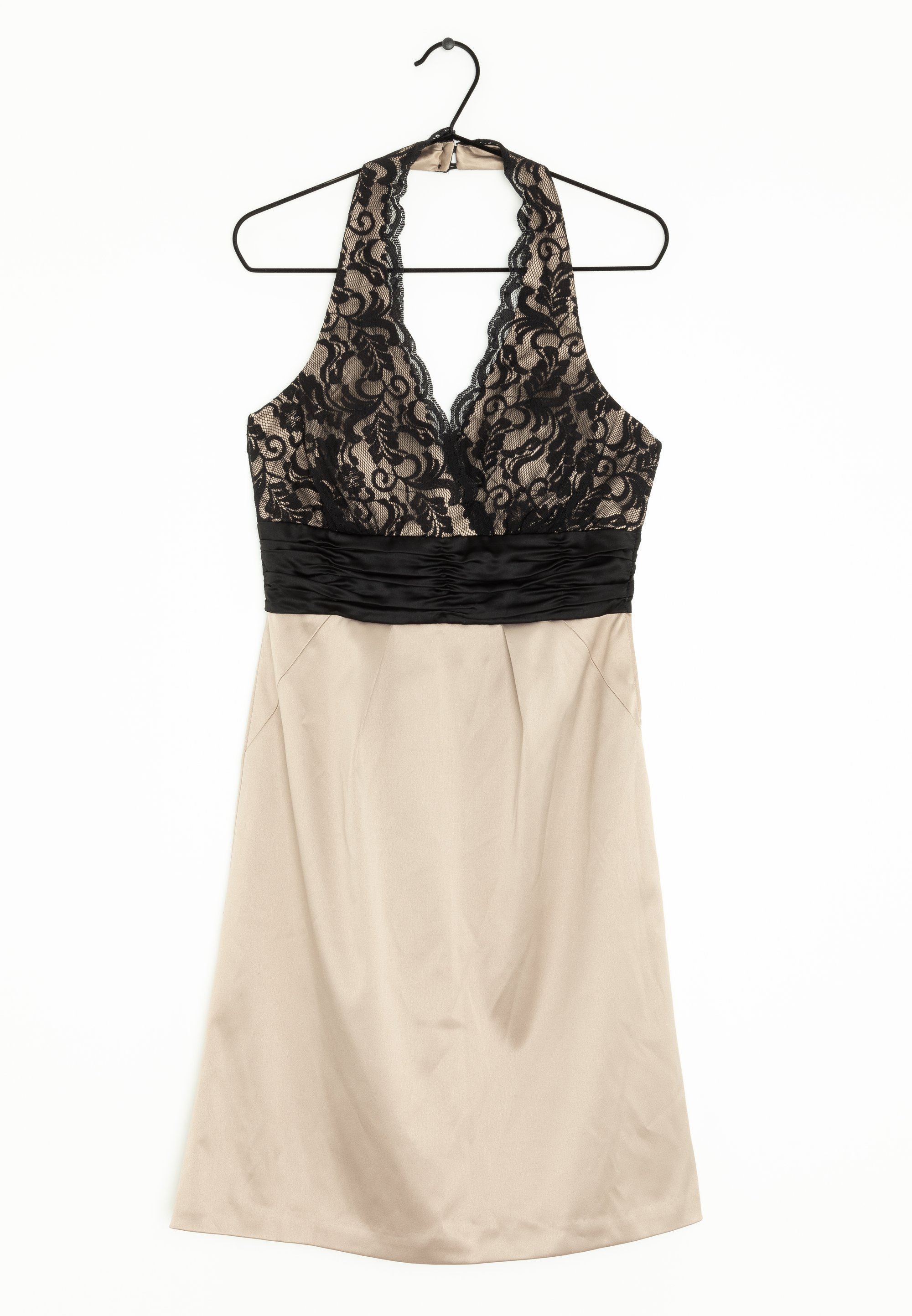 bcbgeneration gold dress Black Dresser with Gold Handle and Concentric Rectangle Design main image 1