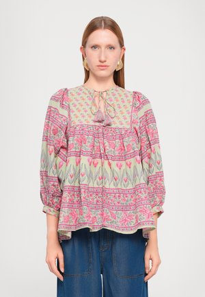 CHARLIE  - Bluse - green/light pink