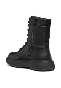 Geox Enkellaarsjes met plateauzool - black