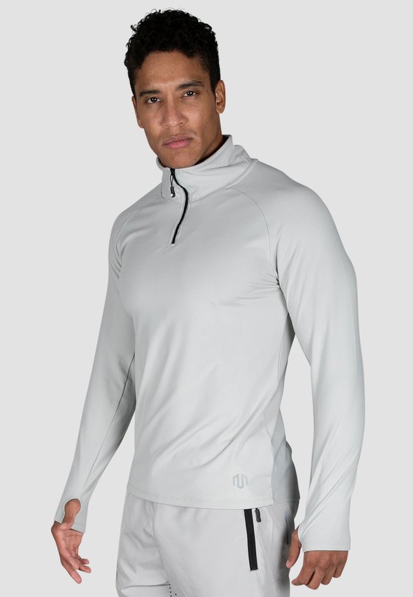 DRY HALF ZIP TOP - Langarmshirt - hellgrau