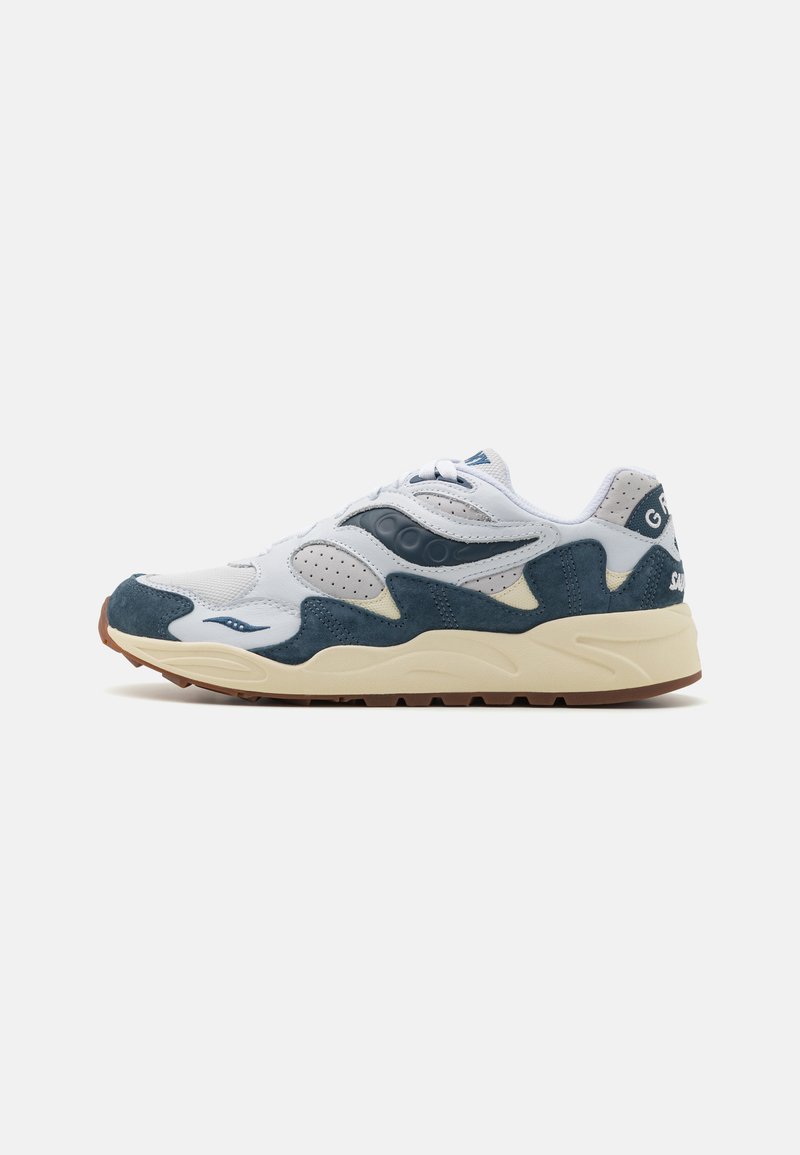 Saucony GRID SHADOW 2 UNISEX - Sneaker low - white/navy