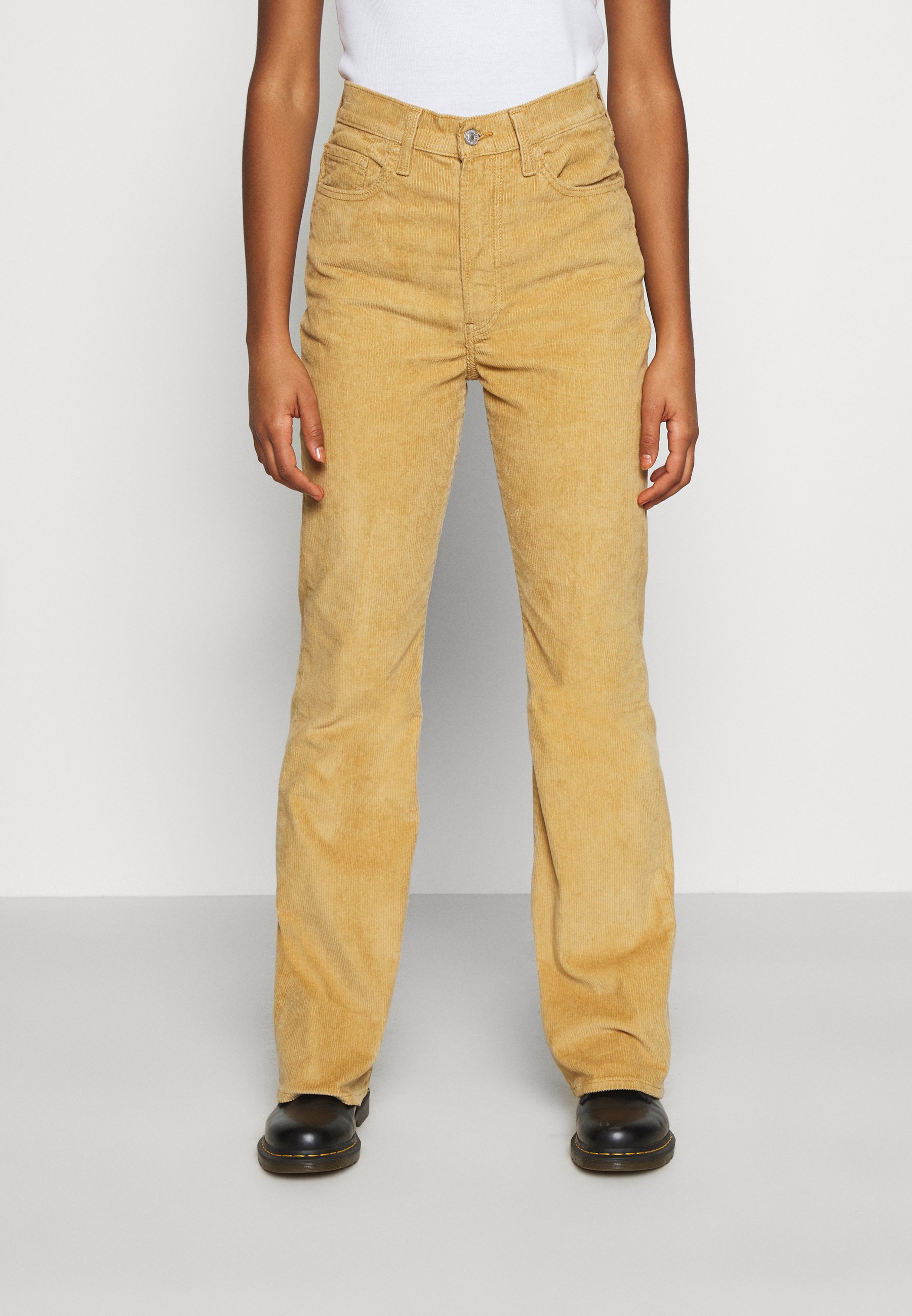 Levi's® RIBCAGE BOOT - Broek - iced coffee/Beige - Zalando.nl