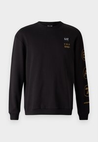 TRAIN LOGO UNISEX - Sweatshirt - black/gold coloured