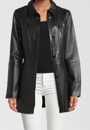 Leren jas - black