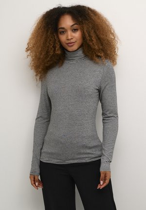 CRAMMA LS TURTLE  - Stickad tröja - black white stripe