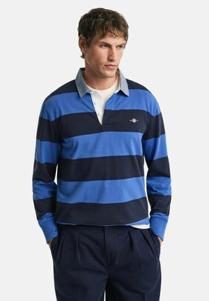 GANT CHAMBRAY STRIPE HEAVY RUGGER - Long sleeved top - rich blue