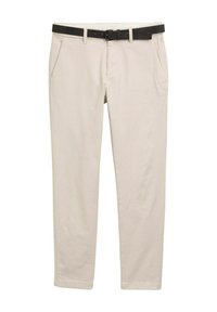 TRAVELER - Chino - white beige zig zag structure