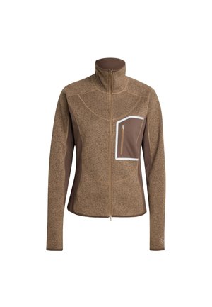 CLIMAWARM RUNNING - Tröja med dragkedja - brown moss   umber
