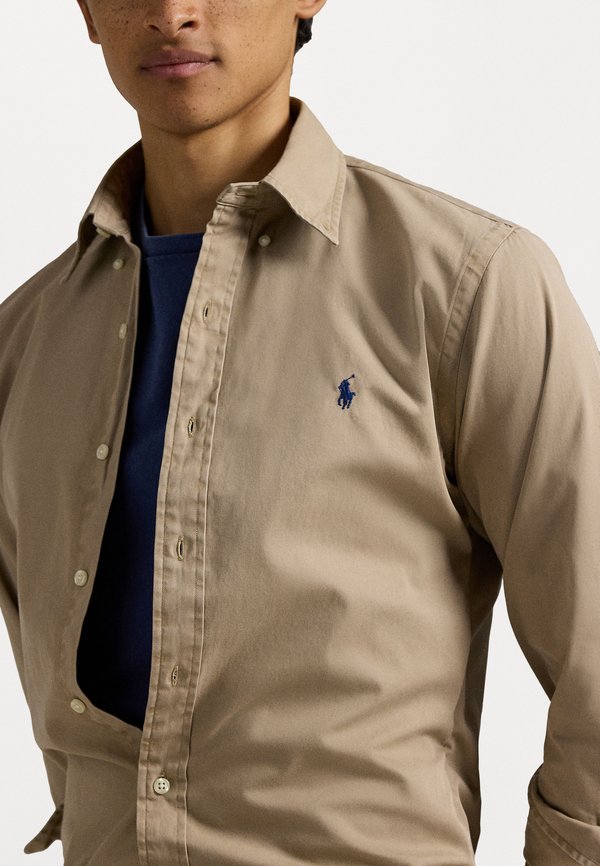 CUSTOM FIT TWILL SHIRT - Shirt - beige2