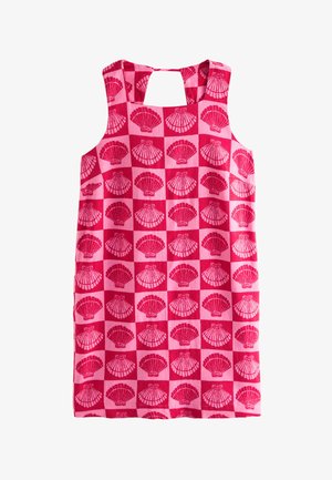Next Šaty do práce - bright pink/red shell print