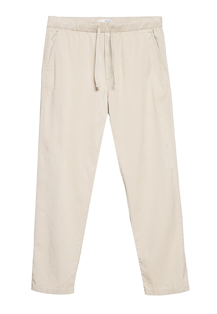 Selected Homme Tygbyxor beige