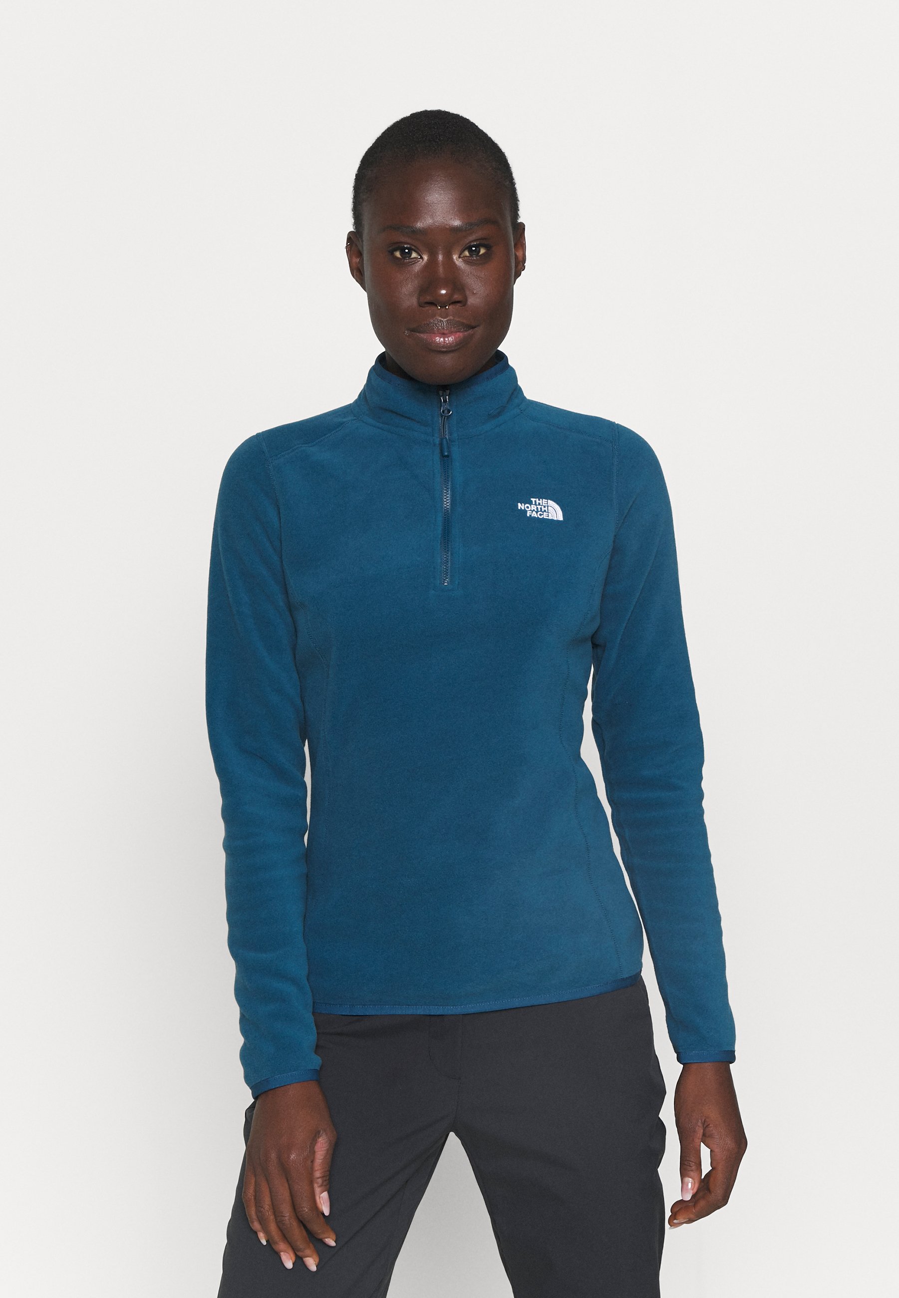 blue fuzzy north face