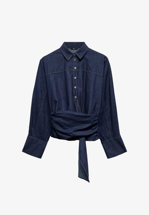 7 for all mankind, 7 FOR ALL MANKIND DENIM WAIST TIE SHIRT DENIM WAIST TIE SHIRT - Chemisier - dark blue