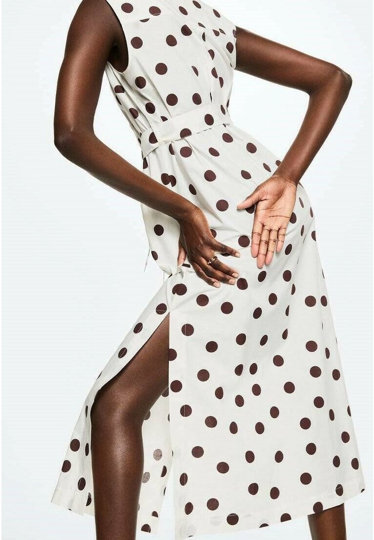 mango polka dot shirt dress Polka dot shirt dress