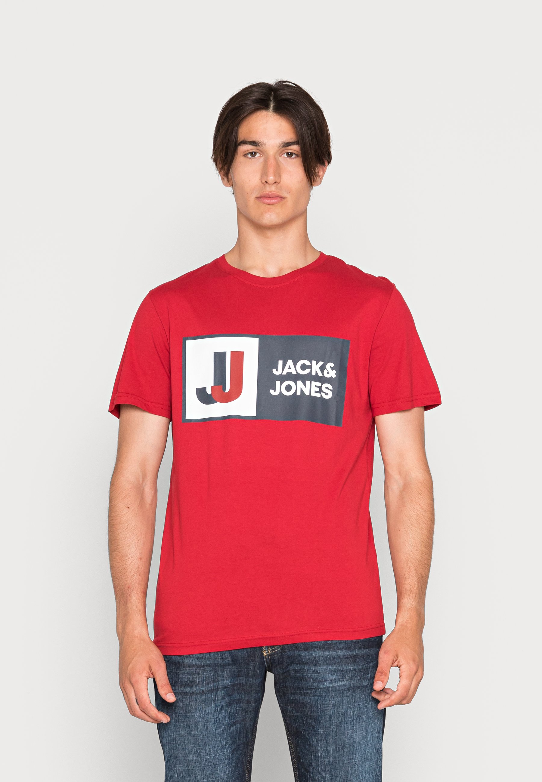 Jack \u0026 Jones Crew Neck T-Shirt - Men - Red - Size S