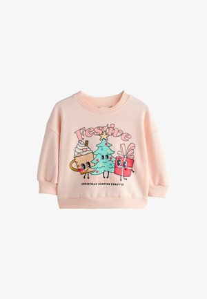 CREW NECK - Sportinis megztinis - light pink festive friends christmas