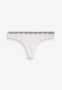 Next MONO PRINT RICH LOGO KNICKERS FOUR PACK - Tange - pink stripe lime green
