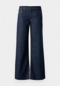 JDYRUBY - Wide leg - dark blue denim