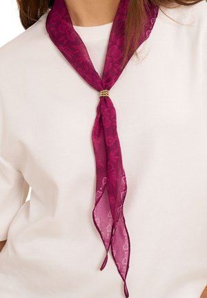 My Jewellery, PINK SCARF WITH RED PAISLEY PRINT - Scarf - paars