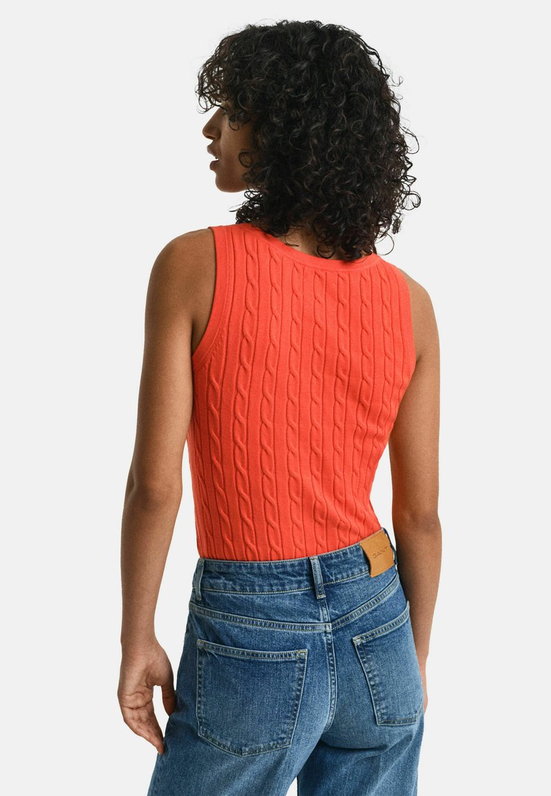 GANT CABLE TANK - Top - orange red