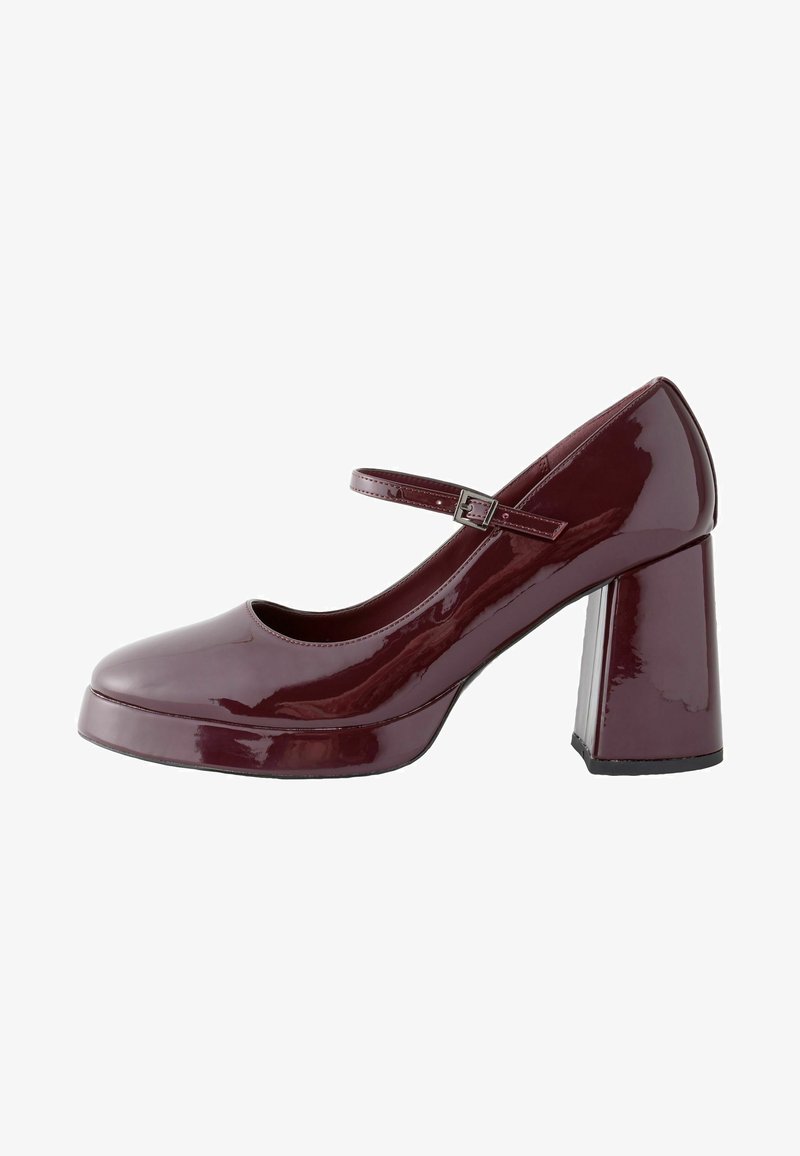 Next WIDE FIT - Zapatos de plataforma - wine