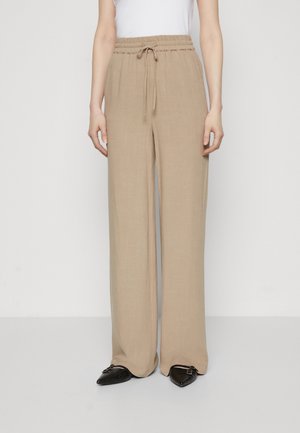 SLFVIVA GULIA LONG - Pantalones - greige