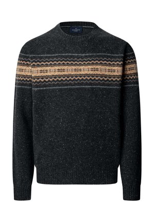 Hackett London, HACKETT LONDON JUMPER FAIRISLE CREW - Jumper - college grey