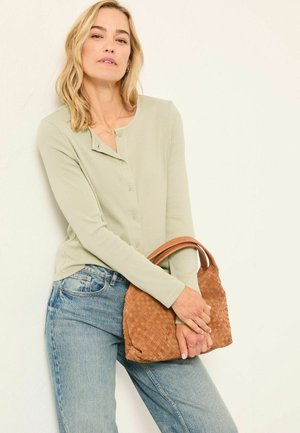 REGULAR FIT - BUTTON THROUGH - Strickjacke - pistachio green