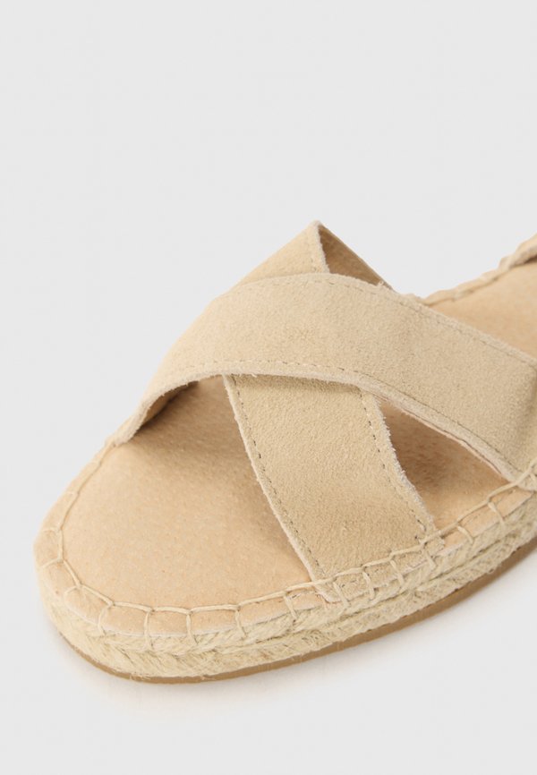 LEATHER - Ankle cuff sandals - beige2