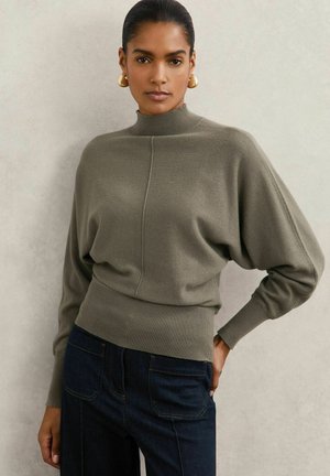 SUSIE FUNNEL-NECK BATWING - Pulóver - sage green