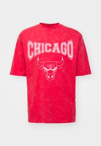 NBA CHICAGO BULLS WASHED TEE - Squadra - red