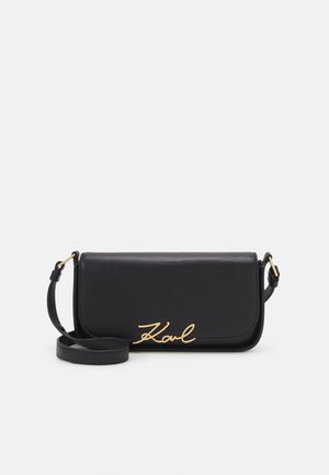 KARL LAGERFELD SIGNATURE - Torba čez telo - black